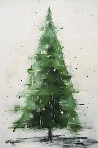 Grüner wilder Weihnachtsbaum