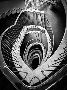 Schwarz Weiß Treppe