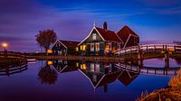 Zaanse Schans House reflection van Michael van der Burg thumbnail