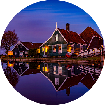 Zaanse Schans House reflection van Michael van der Burg
