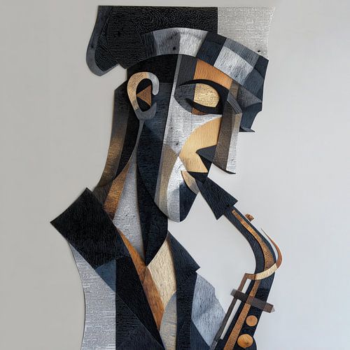 Saxofonist kubisme