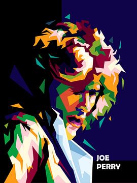 Beste pop-art Joe Perry in pop-artposter van miru arts
