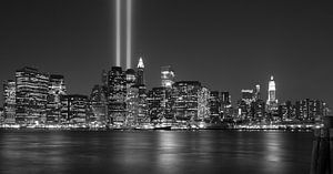 9/11 in New York, by night by Chris van Kan