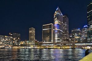 Die Skyline von Sydney bei Nacht