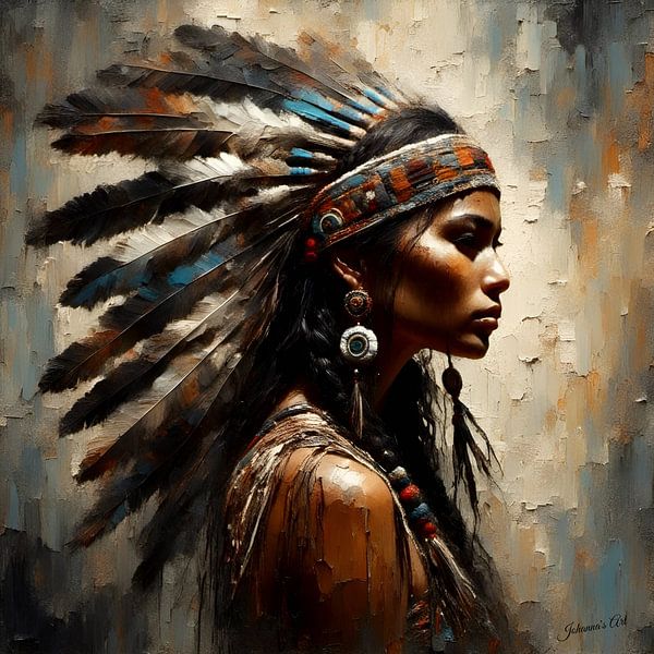 Native American Heritage 11 by Johannas Art Creations