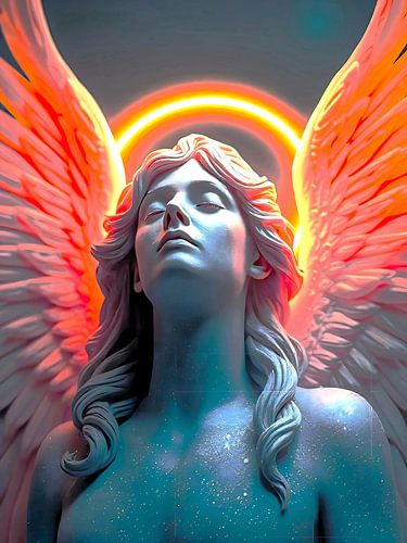 Hemelse engel in goddelijke pracht