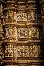 Detail eines Kamasutra-Tempels in Indien von Karel Ham Miniaturansicht
