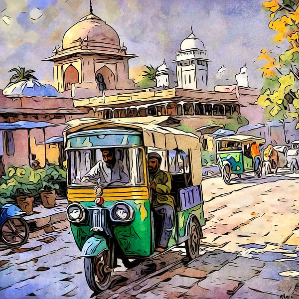 India, motief 6 van zam art