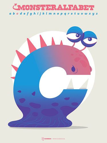 Monsteralfabetletter C