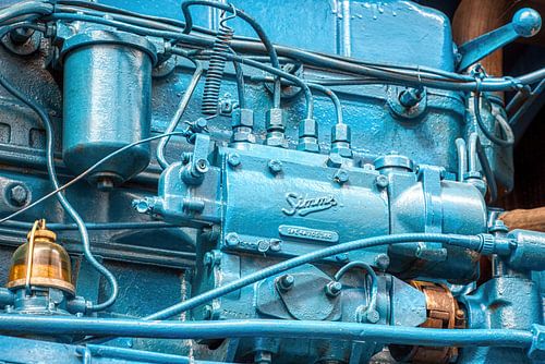 Motorblock eines alten Traktors