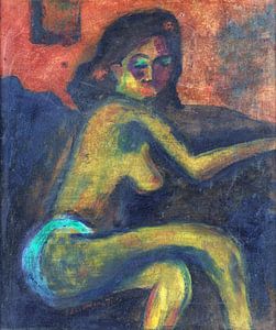 Max Pechstein, femme à demi nue