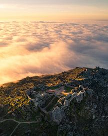 Above the Clouds of Monsanto Portugal by Ewold Kooistra