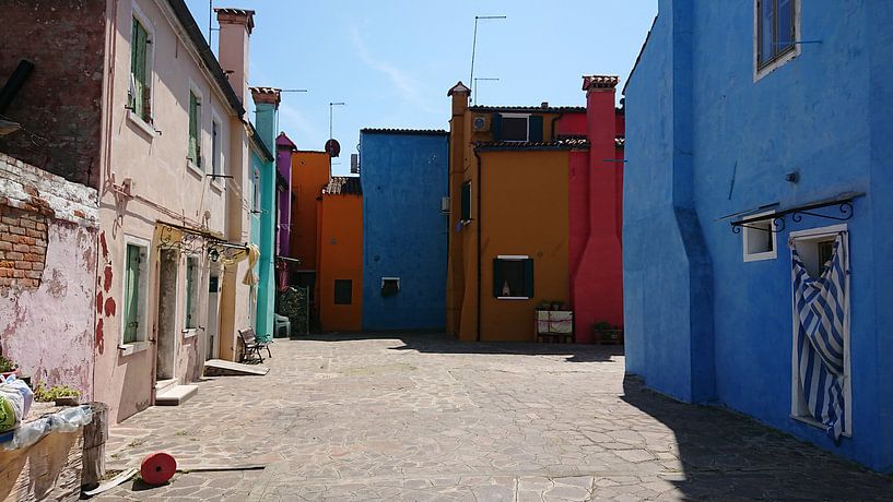 Colored houses burano by Ard Edsjin