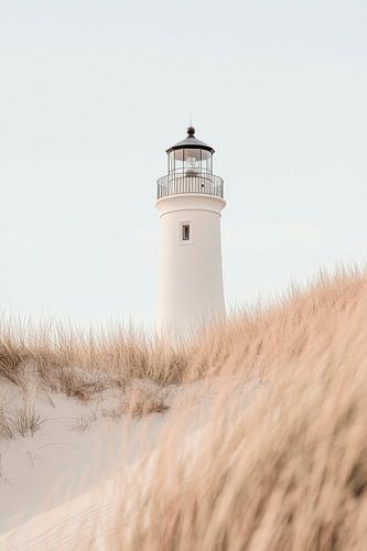 Vuurtoren op het strand