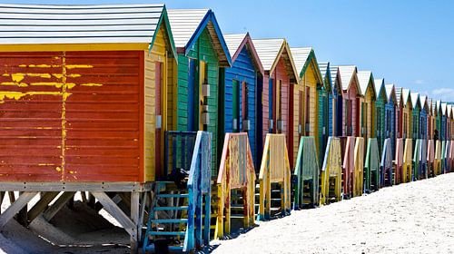 kleurrijke badhuisjes 