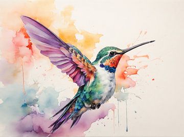 Colibri pastel sur Brian Morgan