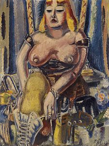Schuhanziehende Zirkusdame - PAUL KLEINSCHMIDT, 1938