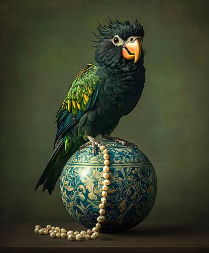 Nature morte, portrait d'oiseau