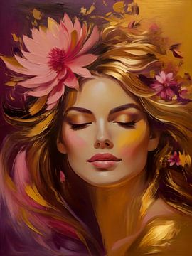 Floral Golden Beauty