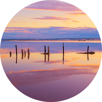 roze zoutmeer in Alicante bij zonsopkomst van Sugar_bee_photography