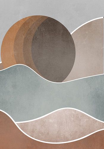 Bohemian bergen landschap.