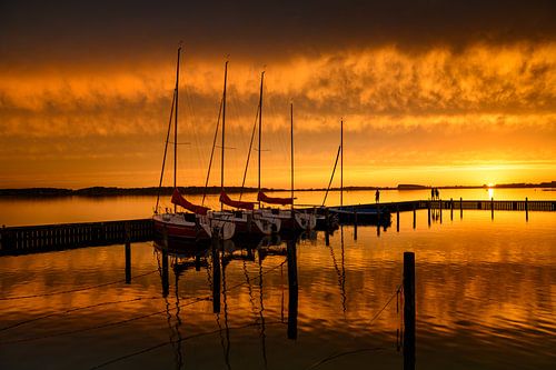 Coucher de soleil sur le lac Veere