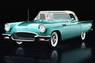 Ford Thunderbird Convertible driekwart zicht van Jan Keteleer thumbnail