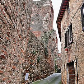 Closing In Citta Della Pieve Umbria by Dorothy Berry-Lound