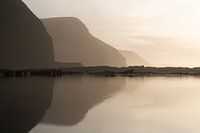 Hazy sunset