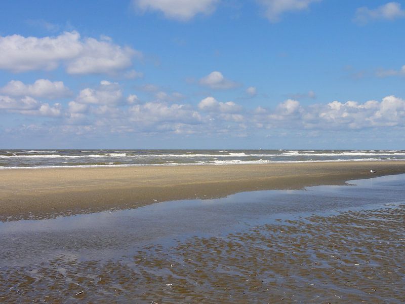 Zee, strand en pierenbadje von Lotte Veldt