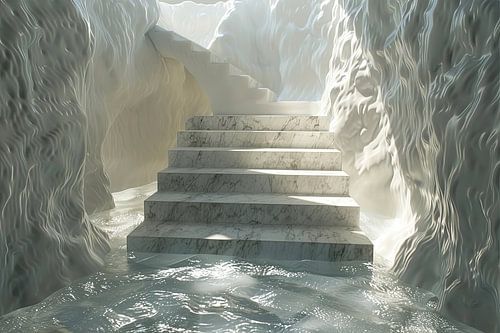 trappen in en rondom huis of gebouwen