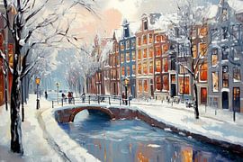 Amsterdam im Winter von ARTemberaubend