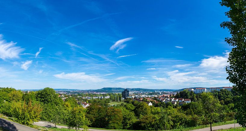 Germany, Stuttgart district of Killesberg with many houses by adventure-photos
