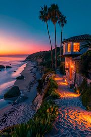 Sunset in paradise by Philippe HUGONNARD