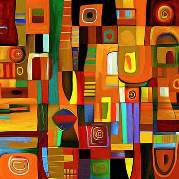 African shapes and colors by Bert Nijholt