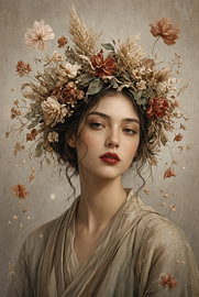 Surrealistisch bloemenportret van Johan Savelkoul