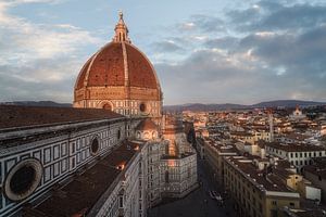 La cathédrale de Florence vue du ciel