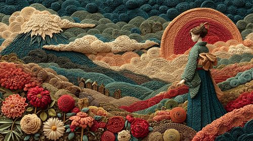 Picturesque Japanese art: Geisha