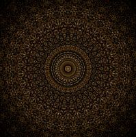 Ölgemälde Mandala braun