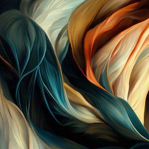 "Tanzen mit Farbe", abstrakte botanische Malerei