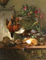 Stilleben mit Blumenstrauß und Jagdfasan - Georgius Jacobus Johannes van Os