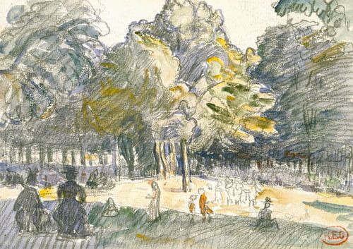 Henri-Edmond Cross - Study for 'Le Ranelagh' (1899)