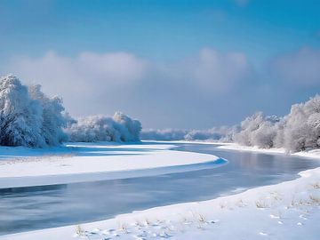 Winterlandschap op de Biesbosch 4 van The Photo Artist