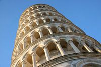 Tower of Pisa against a blue sky