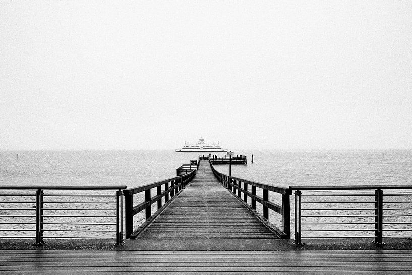Brücke, Fähre und Meer von Heiko Westphalen