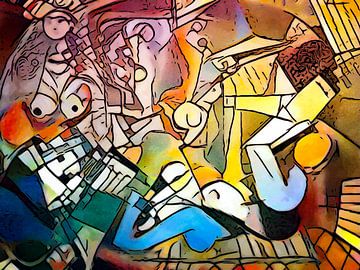 Hommage aan Picasso (8) van zam art
