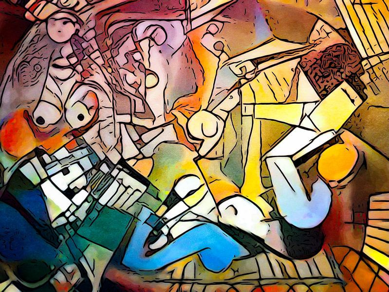 Hommage an Picasso (8) von zam art