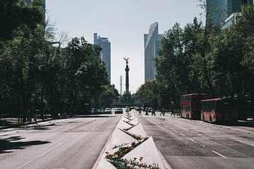 Ikonische Straße in Mexiko-Stadt von Joep Gräber