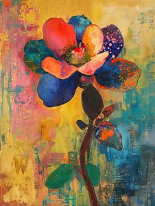 Fleur colorée