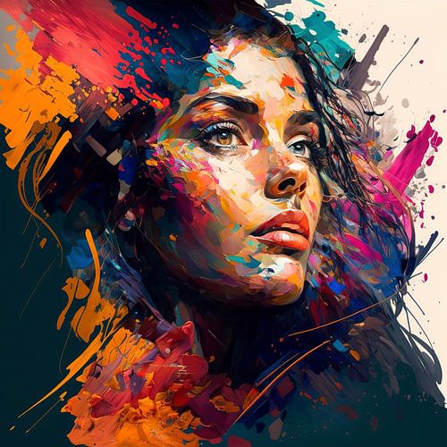 Abstract & Colourfull Painting: Explosion of creativity